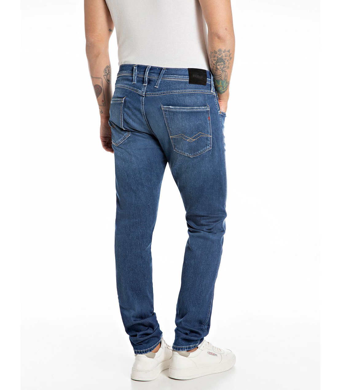 スリムフィットANBASS Touch denim 詳細画像 ダークブルー 2